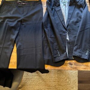 Eddie Bauer Classic Black Blazer and Pants Set